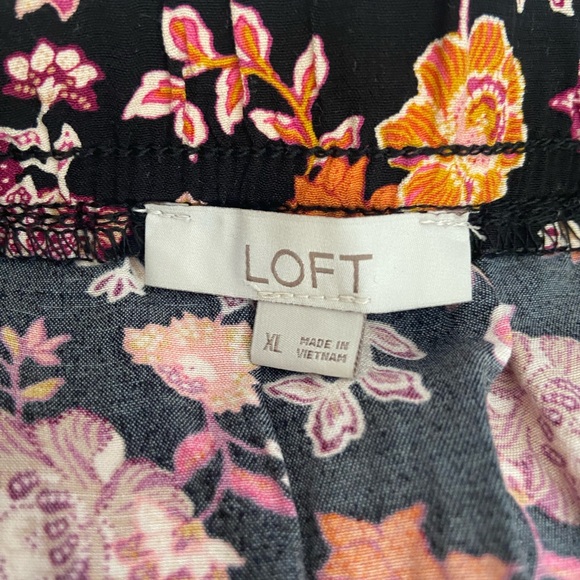 LOFT FLORAL MIDI SKIRT SIZE XL - Picture 9 of 9